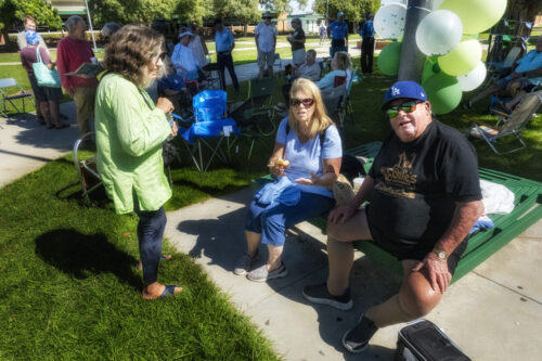 Gayle Morgan, Jane Iverson and Mark Hebson
